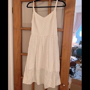 White Kensie Layered Sundress